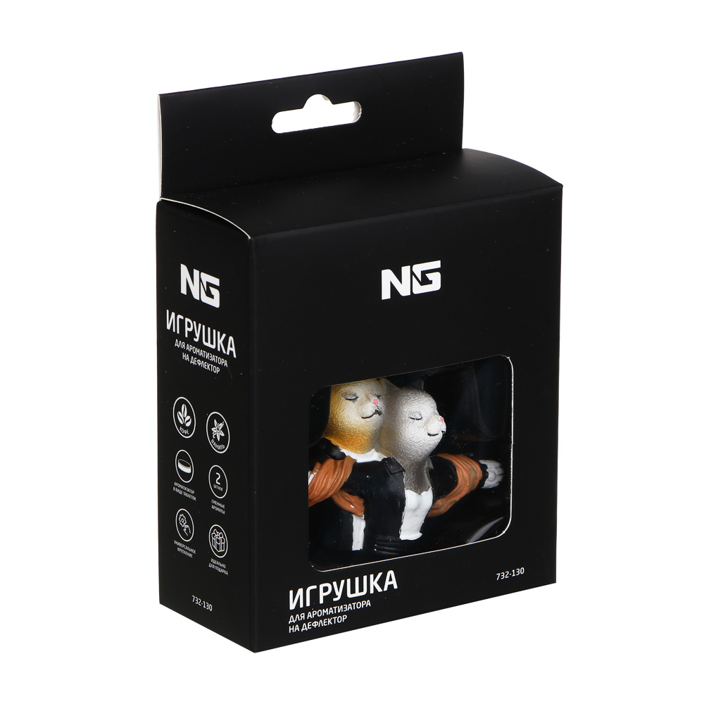 NG Игрушка для ароматизатора на дефлектор, коты, арт.№ 732-130
