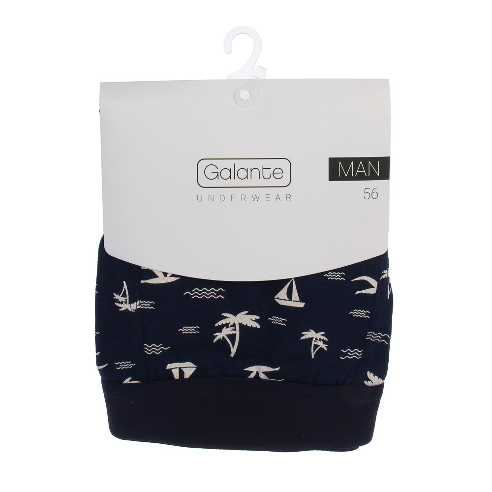 GALANTE Трусы-боксеры мужские с рисунком, р.56, 95% хлопок, 5% спандекс, разноцветные, НБ25-1, арт.№ 331-320
