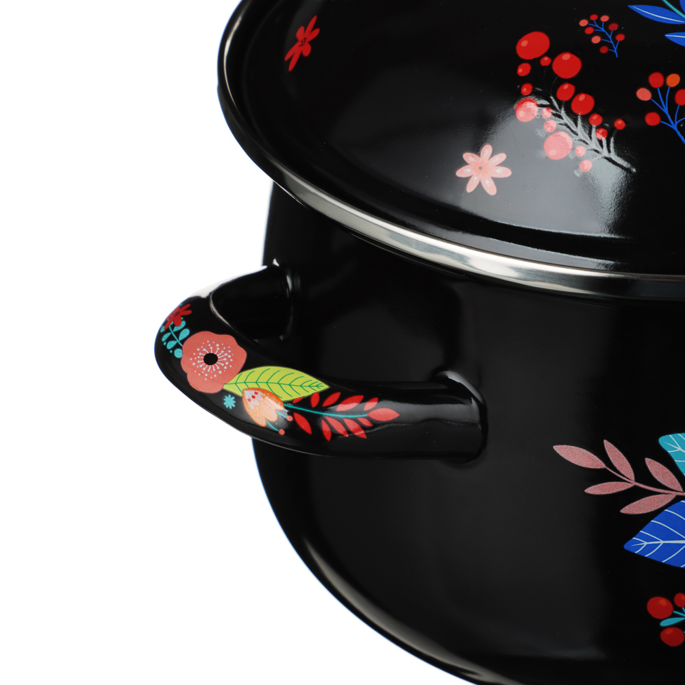 VETTA Колор Кастрюля эмалированная, 18см, 2,0л, индукция, арт.№ 894-001