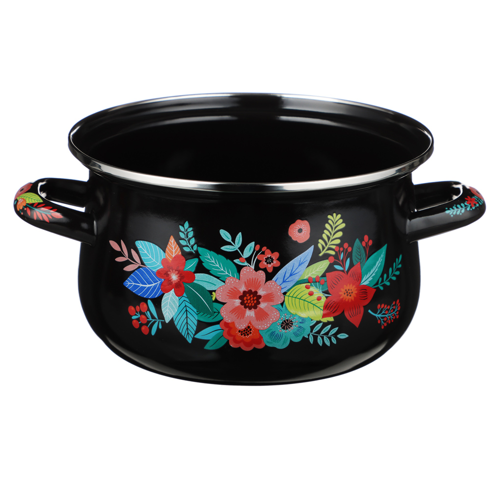 VETTA Колор Кастрюля эмалированная, 18см, 2,0л, индукция, арт.№ 894-001