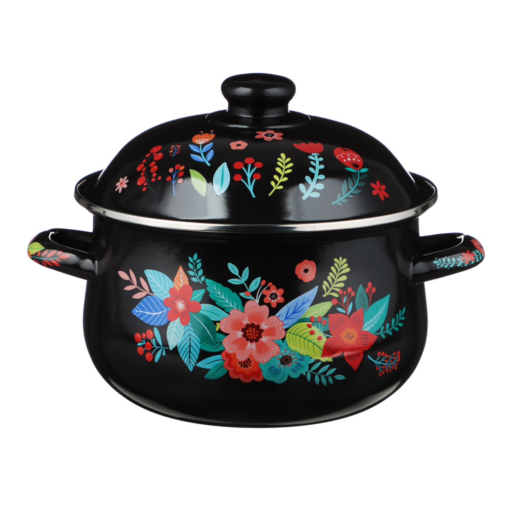 VETTA Колор Кастрюля эмалированная, 20см, 2,8л, индукция, арт.№ 894-002