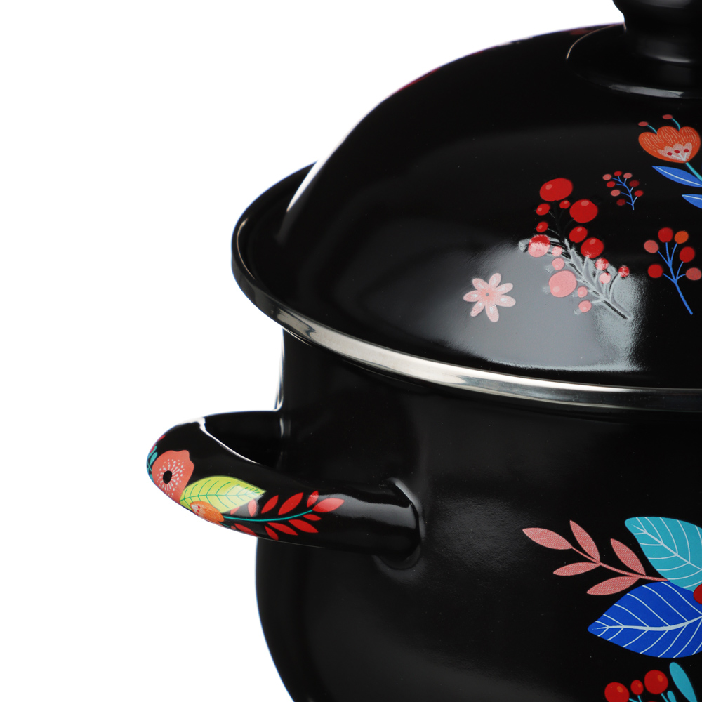 VETTA Колор Кастрюля эмалированная, 20см, 2,8л, индукция, арт.№ 894-002