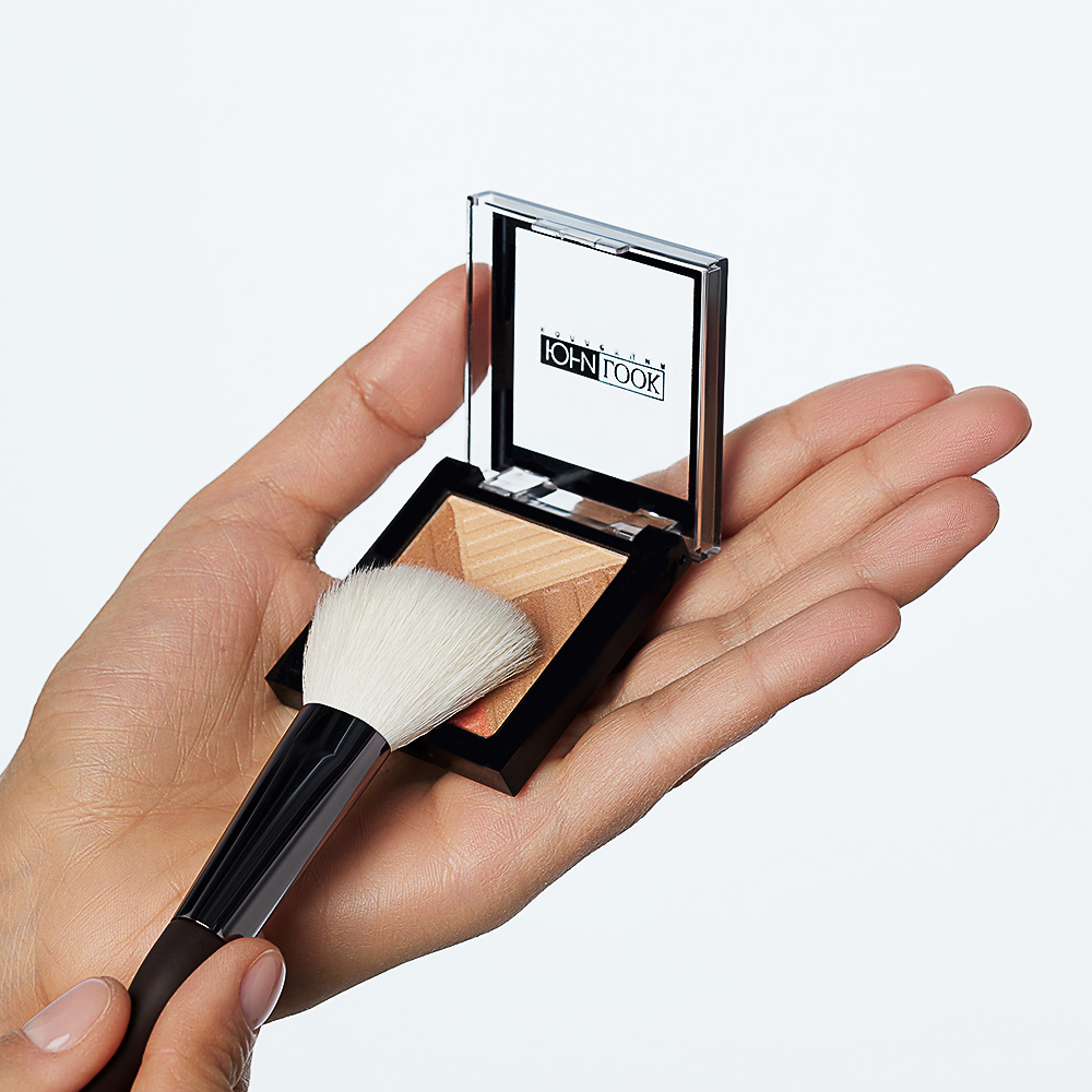 ЮНИLOOK Кисть для контура, скошенная, натуральный ворс, дерево, металл, 17,5см, арт.№ 357-274