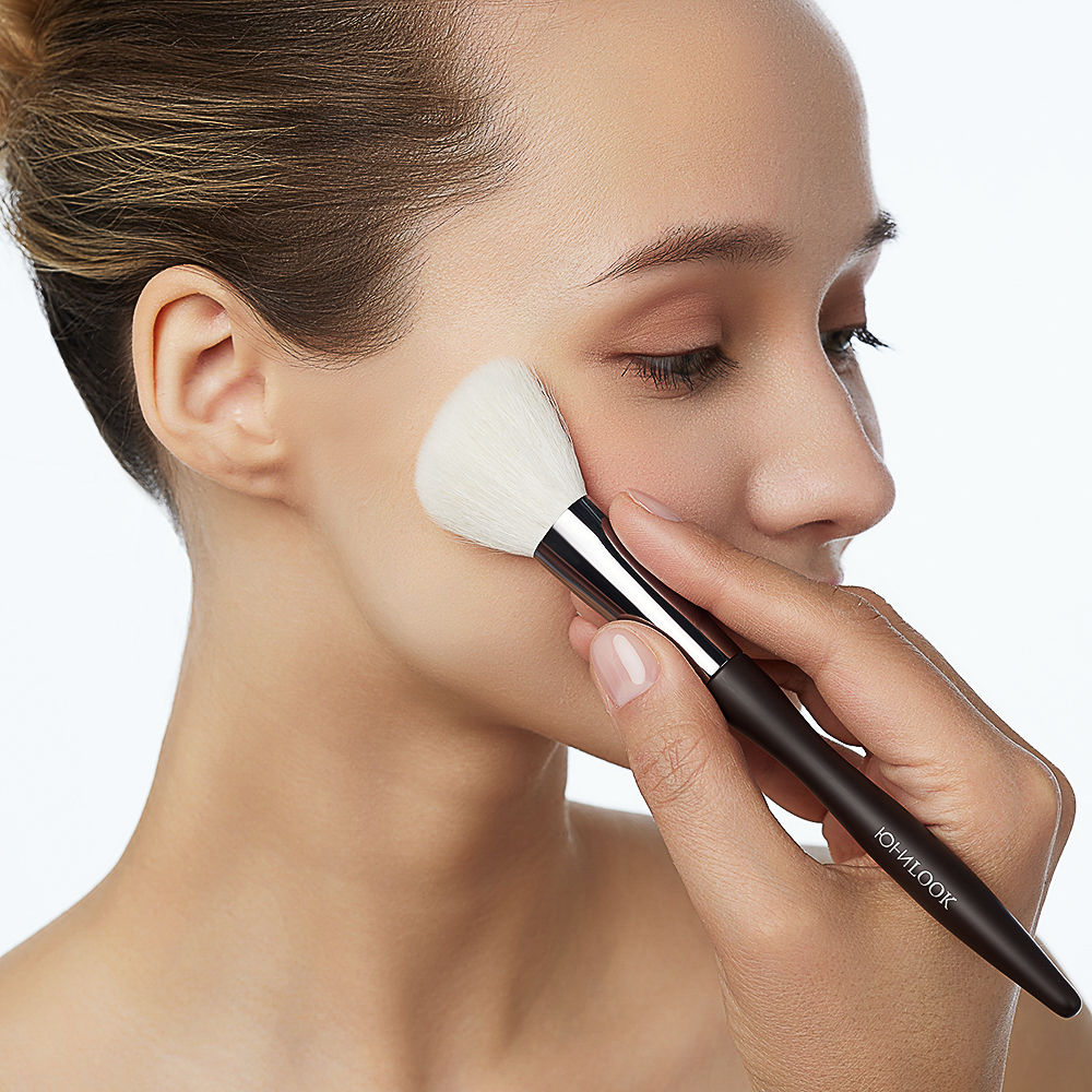 ЮНИLOOK Кисть для контура, скошенная, натуральный ворс, дерево, металл, 17,5см, арт.№ 357-274