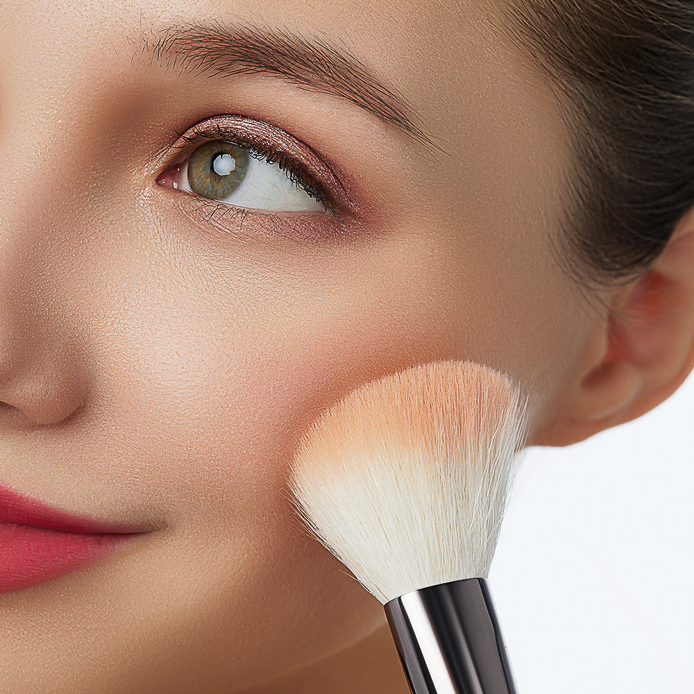 ЮНИLOOK Кисть для контура, скошенная, натуральный ворс, дерево, металл, 17,5см, арт.№ 357-274