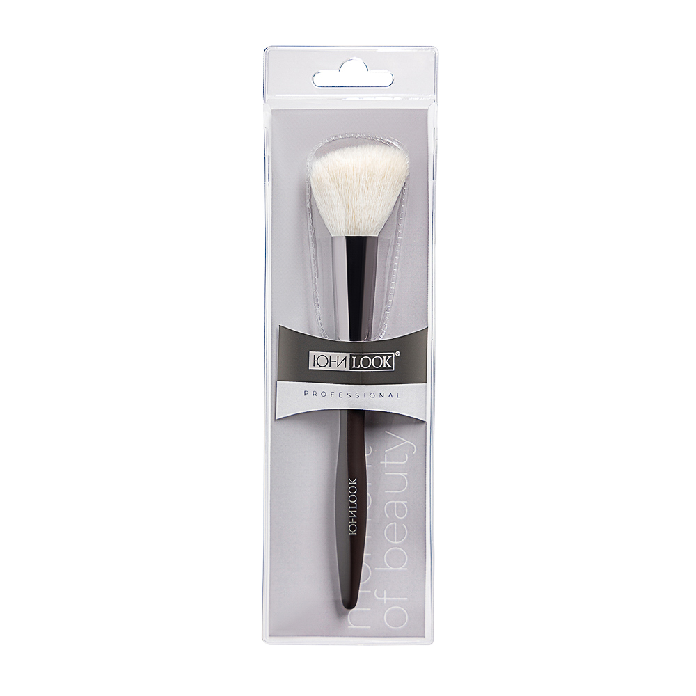 ЮНИLOOK Кисть для контура, скошенная, натуральный ворс, дерево, металл, 17,5см, арт.№ 357-274