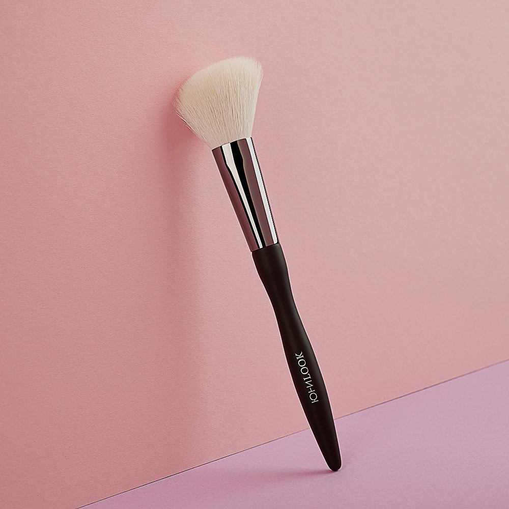 ЮНИLOOK Кисть для контура, скошенная, натуральный ворс, дерево, металл, 17,5см, арт.№ 357-274