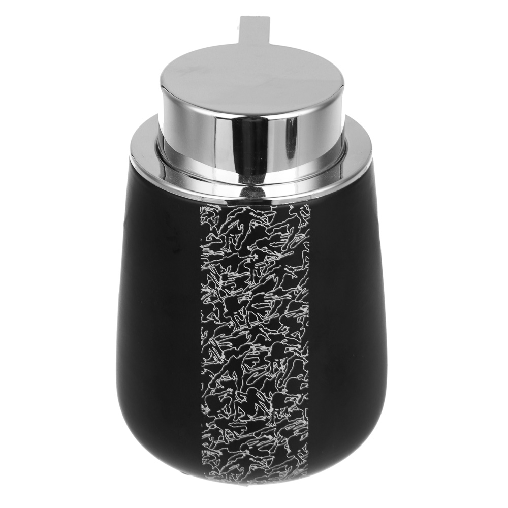 BY Русские Супергерои Дозатор для жидкого мыла, 330 мл, керамика, черный, арт.№ 463-436