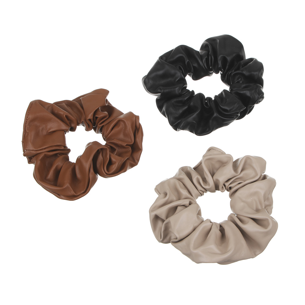 BERIOTTI Резинка для волос, полиэстер, ПУ, d11см, 3 цвета, арт.№ 322-247