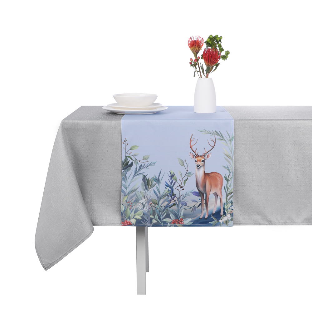 PROVANCE Нордик Дорожка текстильная для сервировки стола, 40х140см, 100% полиэстер, олень, арт.№ 492-281