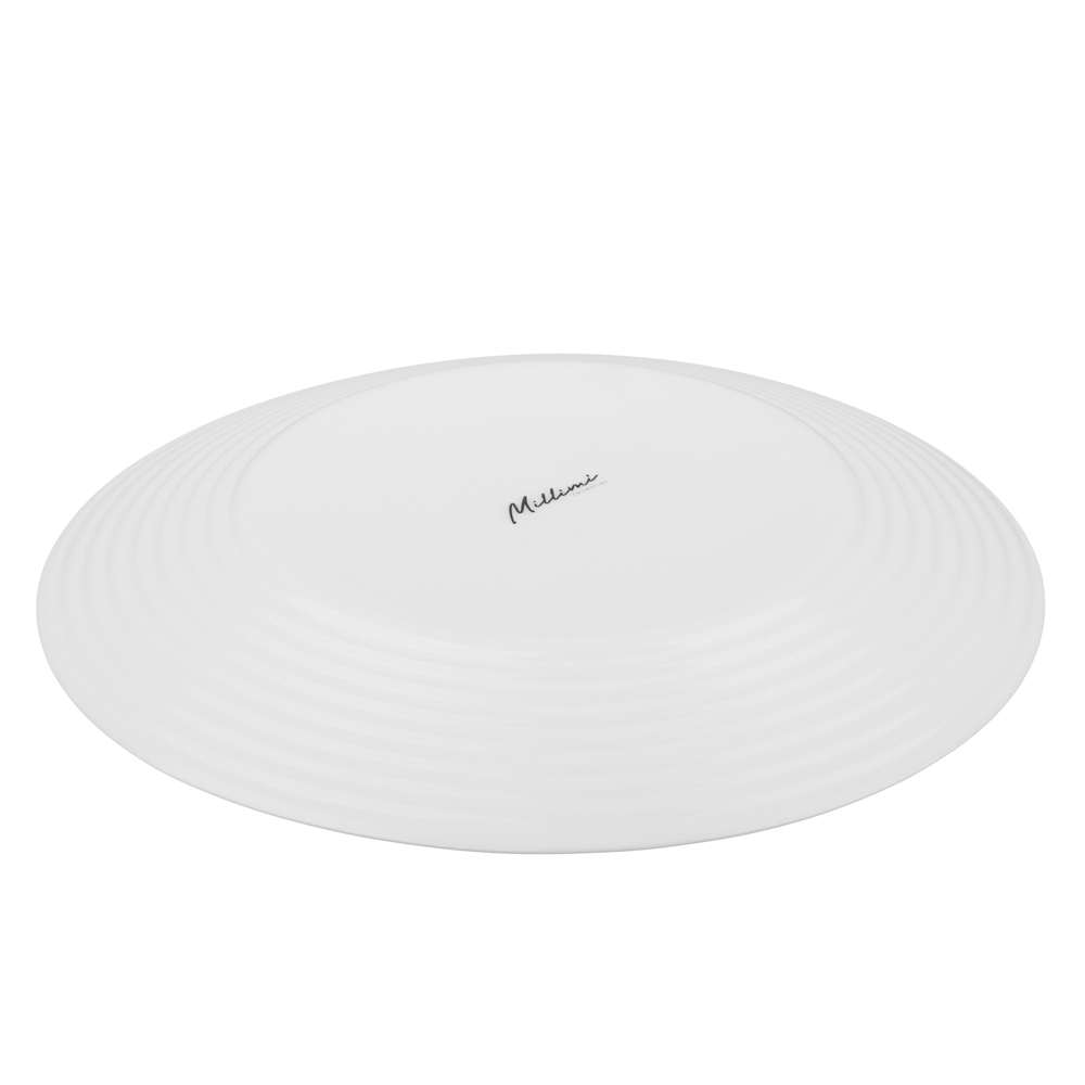MILLIMI Бароло Тарелка подстановочная 26,6см белая опаловое стекло, арт.№ 818-364
