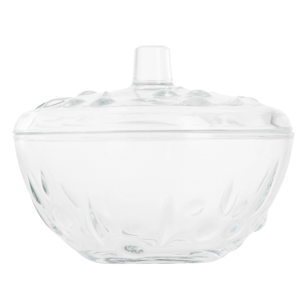 PASABAHCE Перла Сахарница с крышкой 140мм 500мл, стекло, арт.№ 877-780