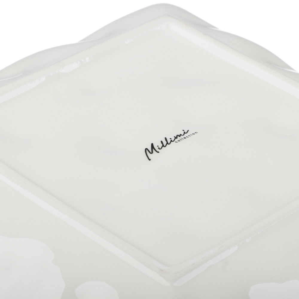 MILLIMI Земляника Блюдо квадратное, 22х22х3см, керамика, арт.№ 824-195