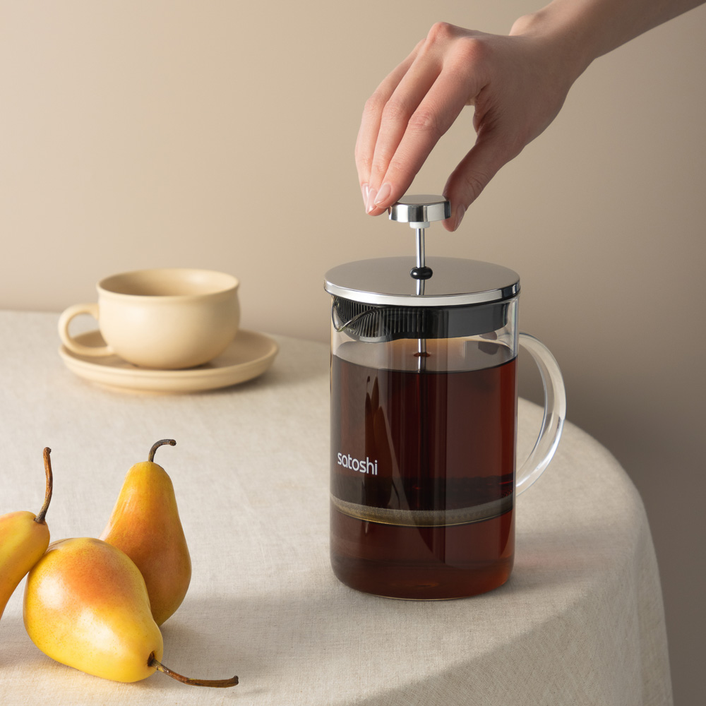 SATOSHI Тэмму Френч-пресс 800мл, жаропрочное стекло, арт.№ 850-186