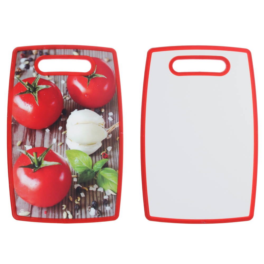 Доска разделочная, 20x30x1,2см, полипропилен, 2 дизайна, арт.№ 852-083