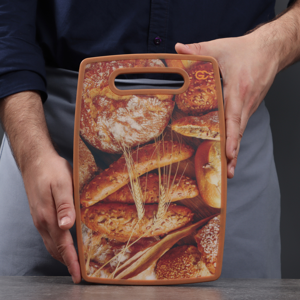 Доска разделочная, 20x30x1,2см, полипропилен, 2 дизайна, арт.№ 852-083