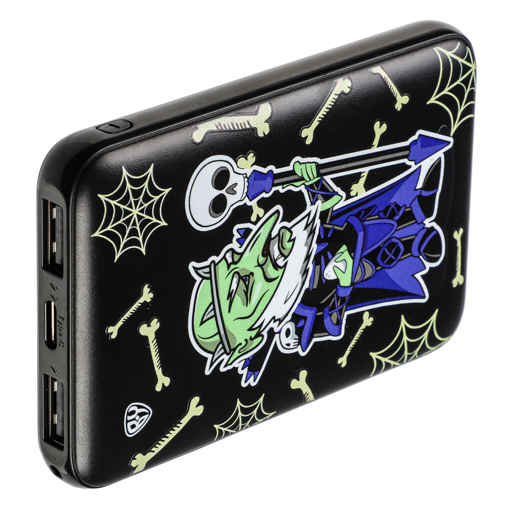 BY Аккумулятор мобильный, 5000мАч, 2xUSB, 2А, Герои, КОЩЕЙ, арт.№ 031-039