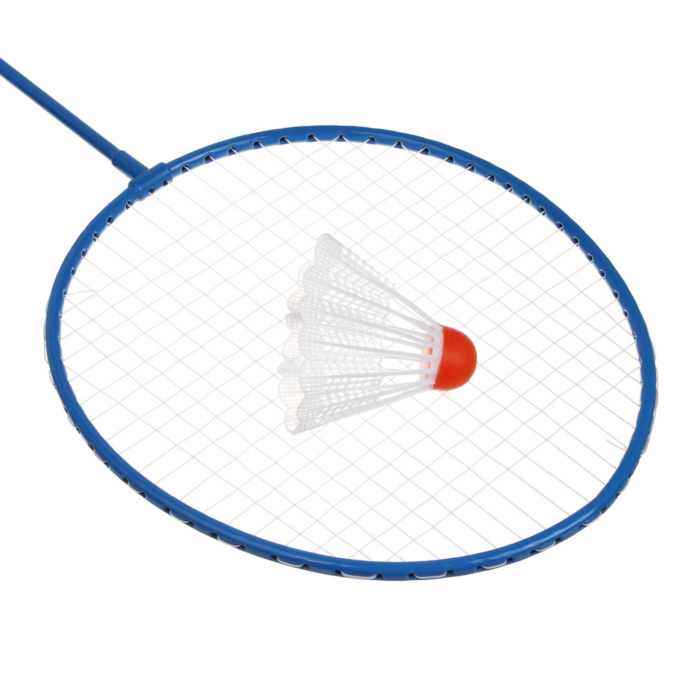 Набор для бадминтона, тм BY SPORT, 2 ракетки, 1 волан, в сетке, металл, пластик, арт.№ 136-007