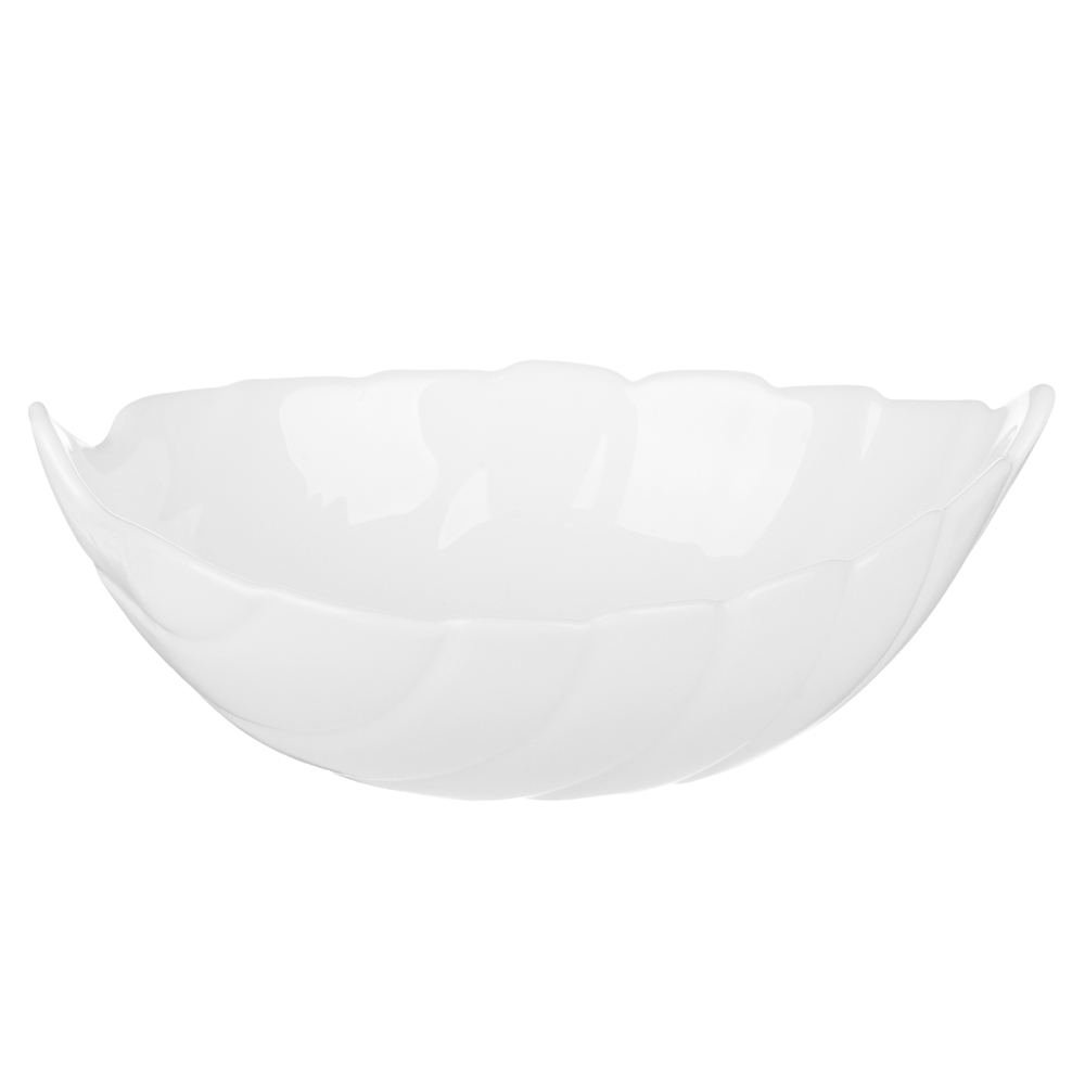 MILLIMI Листья Салатник, опаловое стекло, 14см, арт.№ 818-077