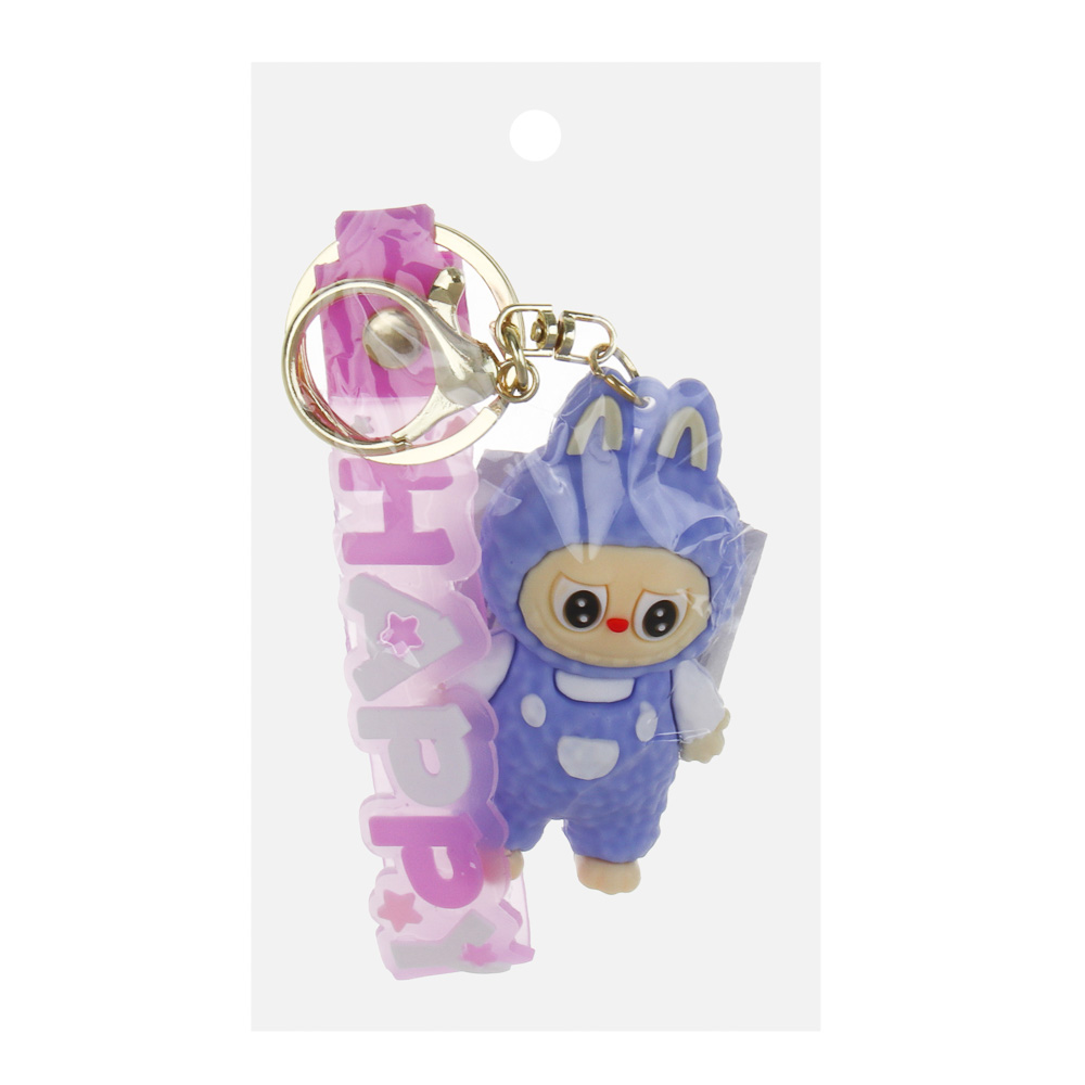 Брелок с игрушкой, 6х8 см, полипропилен, 16 дизайнов, арт.№ 295-284