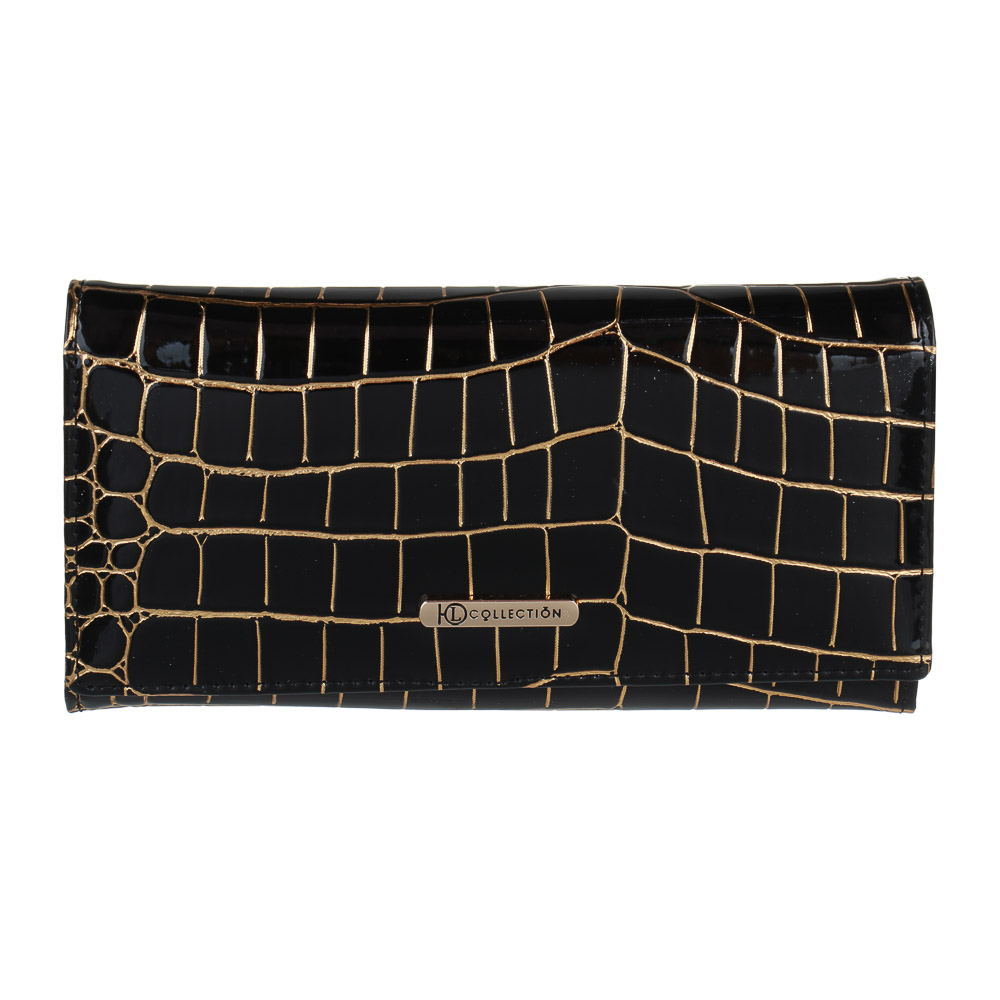 ЮL Кенсия Кошелек женский для купюр, карт и монет с фермуаром, полиуретан, 18,5х10х3,5 см, 2 цвета, КЖ24-16, арт.№ 303-031