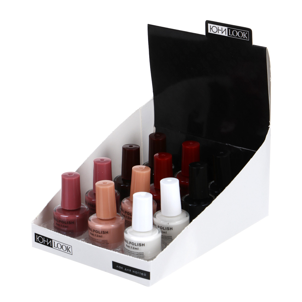 ЮНИLOOK Лак для ногтей, 12мл, 6 цветов, арт.№ 330-303