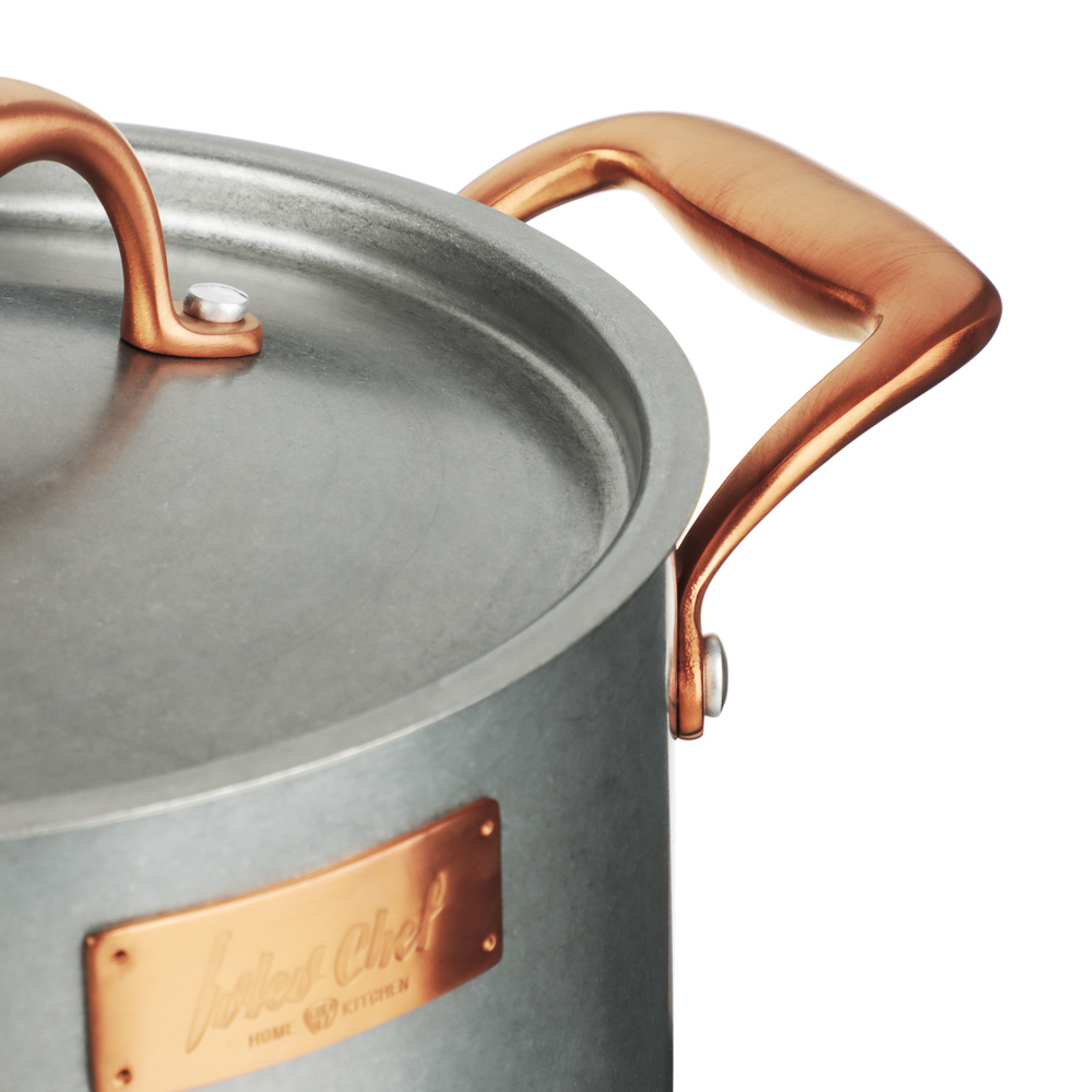 Ivlev Chef Ladoga Кастрюля 20х12,5см 3,8л, с нерж. крышкой, индукция, нерж.сталь 18/10, арт.№ 822-255