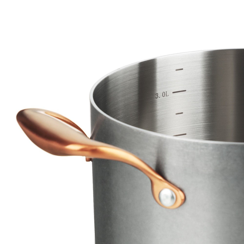 Ivlev Chef Ladoga Кастрюля 20х12,5см 3,8л, с нерж. крышкой, индукция, нерж.сталь 18/10, арт.№ 822-255