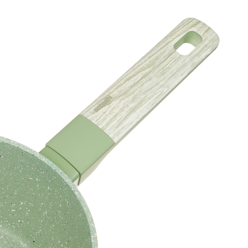 SATOSHI Дейзи Ковш 1,3л, d16см, с крышкой, антипригарное покрытие мрамор, индукция, 3 цвета, арт.№ 846-683