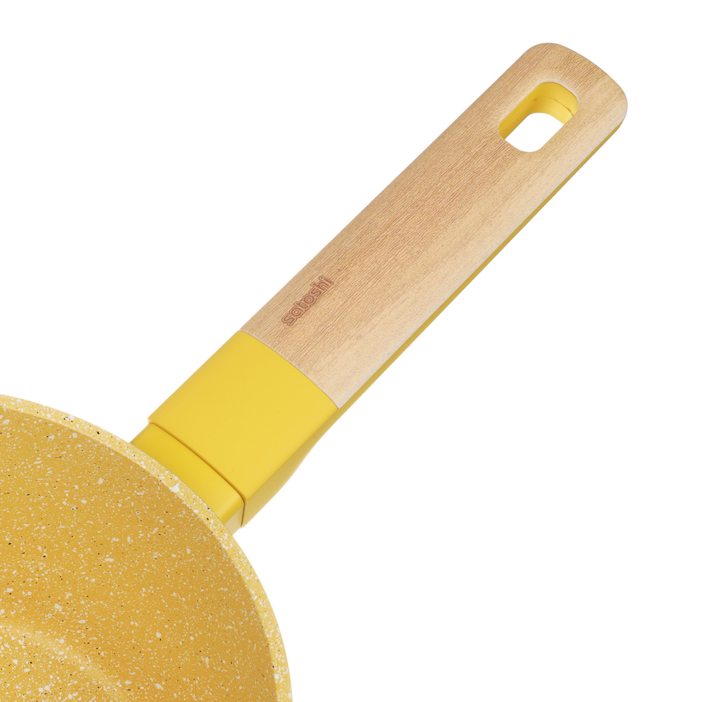 SATOSHI Дейзи Ковш 1,3л, d16см, с крышкой, антипригарное покрытие мрамор, индукция, 3 цвета, арт.№ 846-683