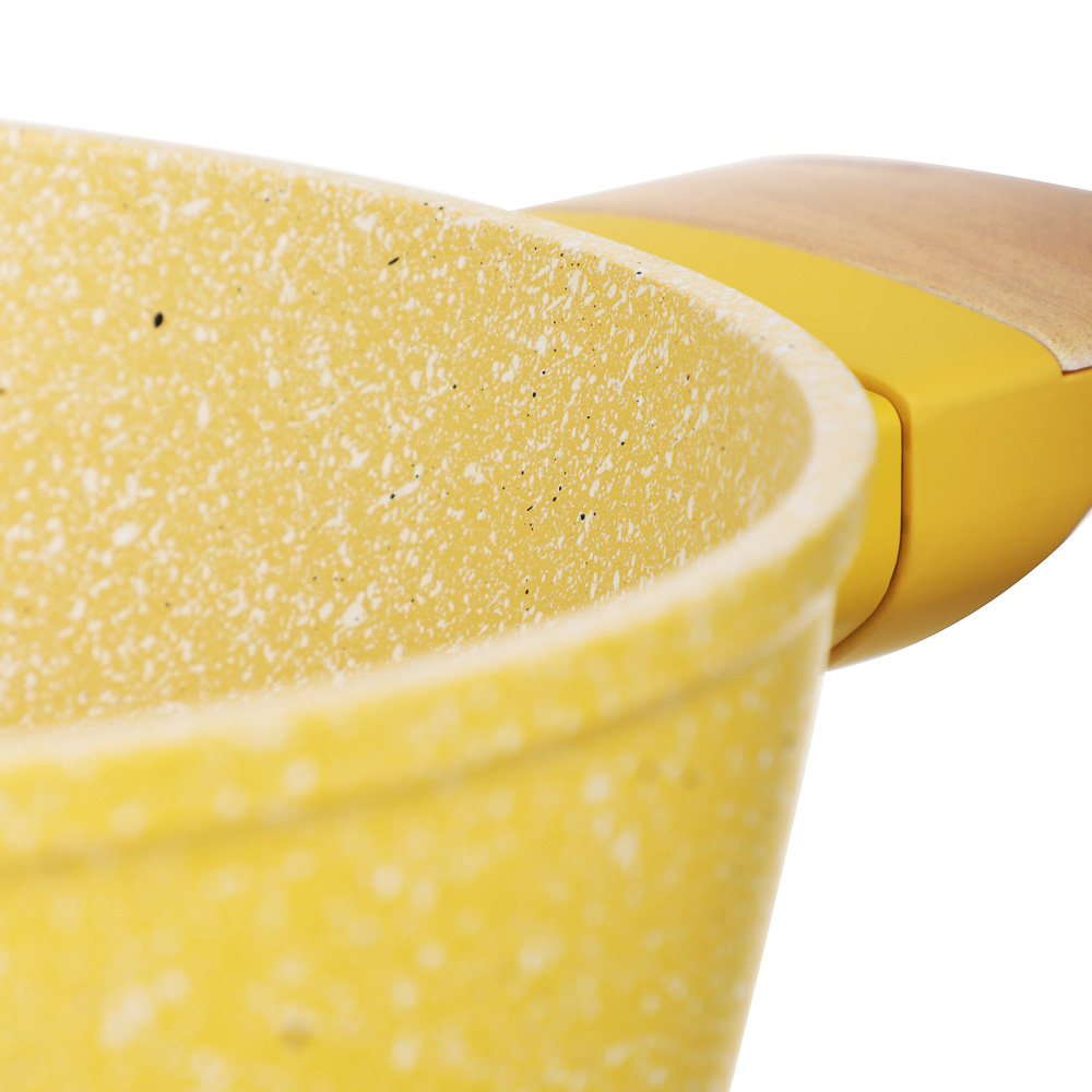 SATOSHI Дейзи Кастрюля 2,3л, d20х9см, антипригарное покрытие мрамор, индукция, 3 цвета, арт.№ 846-684