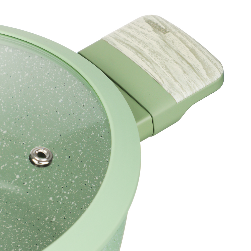 SATOSHI Дейзи Кастрюля 2,3л, d20х9см, антипригарное покрытие мрамор, индукция, 3 цвета, арт.№ 846-684