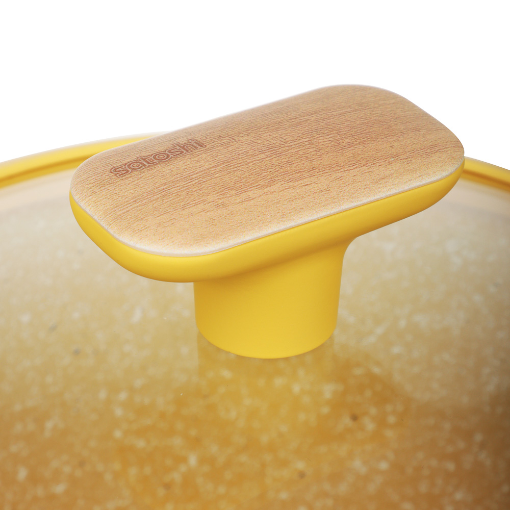 SATOSHI Дейзи Кастрюля 2,3л, d20х9см, антипригарное покрытие мрамор, индукция, 3 цвета, арт.№ 846-684