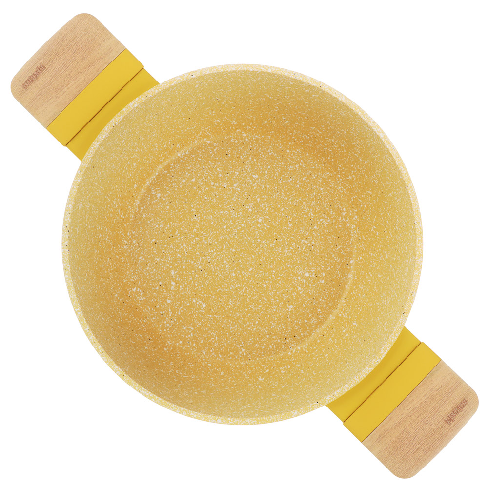 SATOSHI Дейзи Кастрюля 2,3л, d20х9см, антипригарное покрытие мрамор, индукция, 3 цвета, арт.№ 846-684