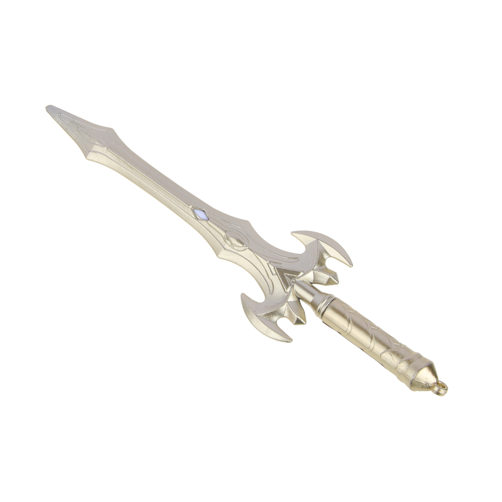 Ручка шариковая синяя в форме меча, пластик, 19х4 см, 4 дизайна, арт.№ 526-016