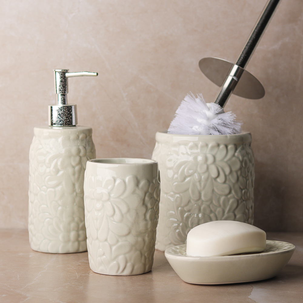 BY Набор для ванной 3 пр. "В гостях у сказки", керамика, 2 цвета, арт.№ 463-110