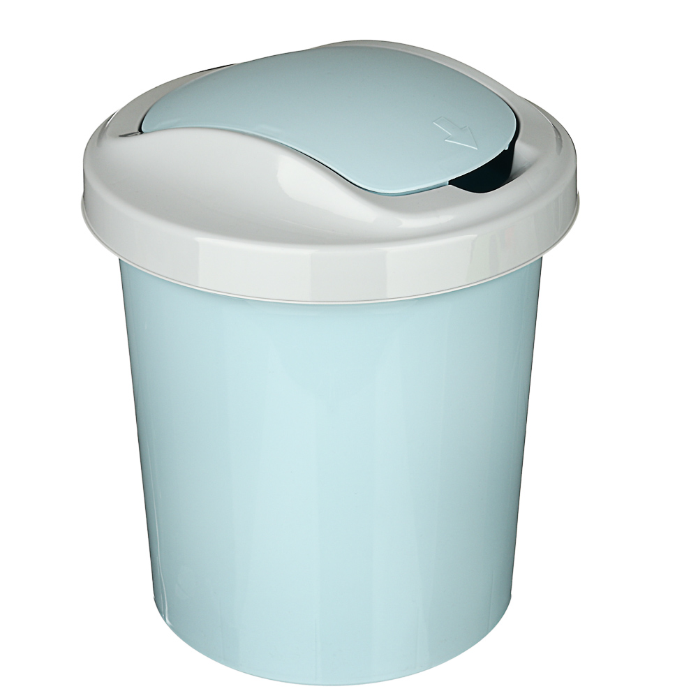 VETTA Контейнер для мусора "Ориджинал" 12 л небесный, пластик, арт.№ 407-052