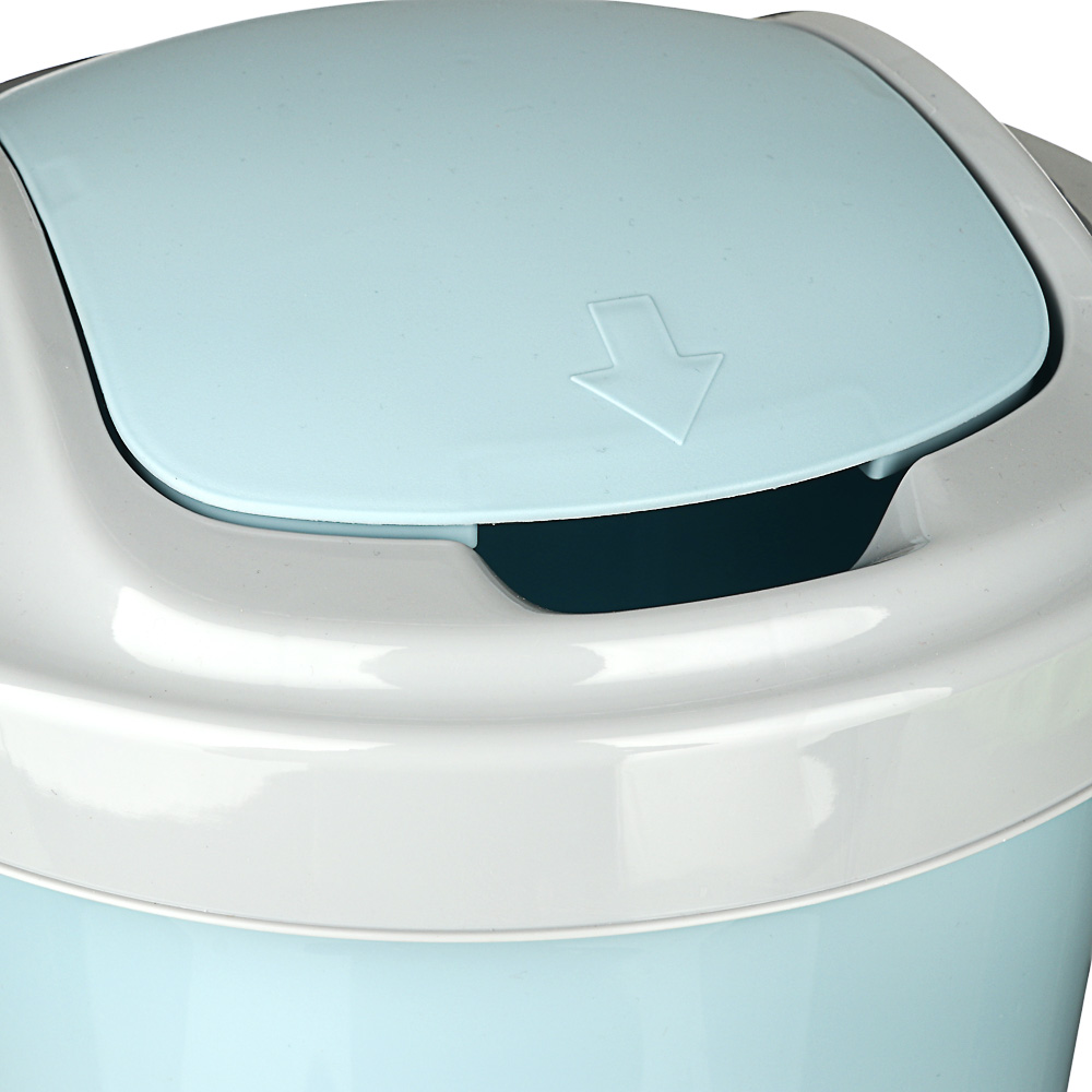 VETTA Контейнер для мусора "Ориджинал" 12 л небесный, пластик, арт.№ 407-052