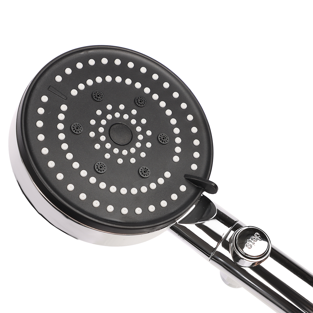 RAIN Лейка для душа, 6 режимов, SPA, кнопка стоп, 120мм, хром, арт.№ 582-103