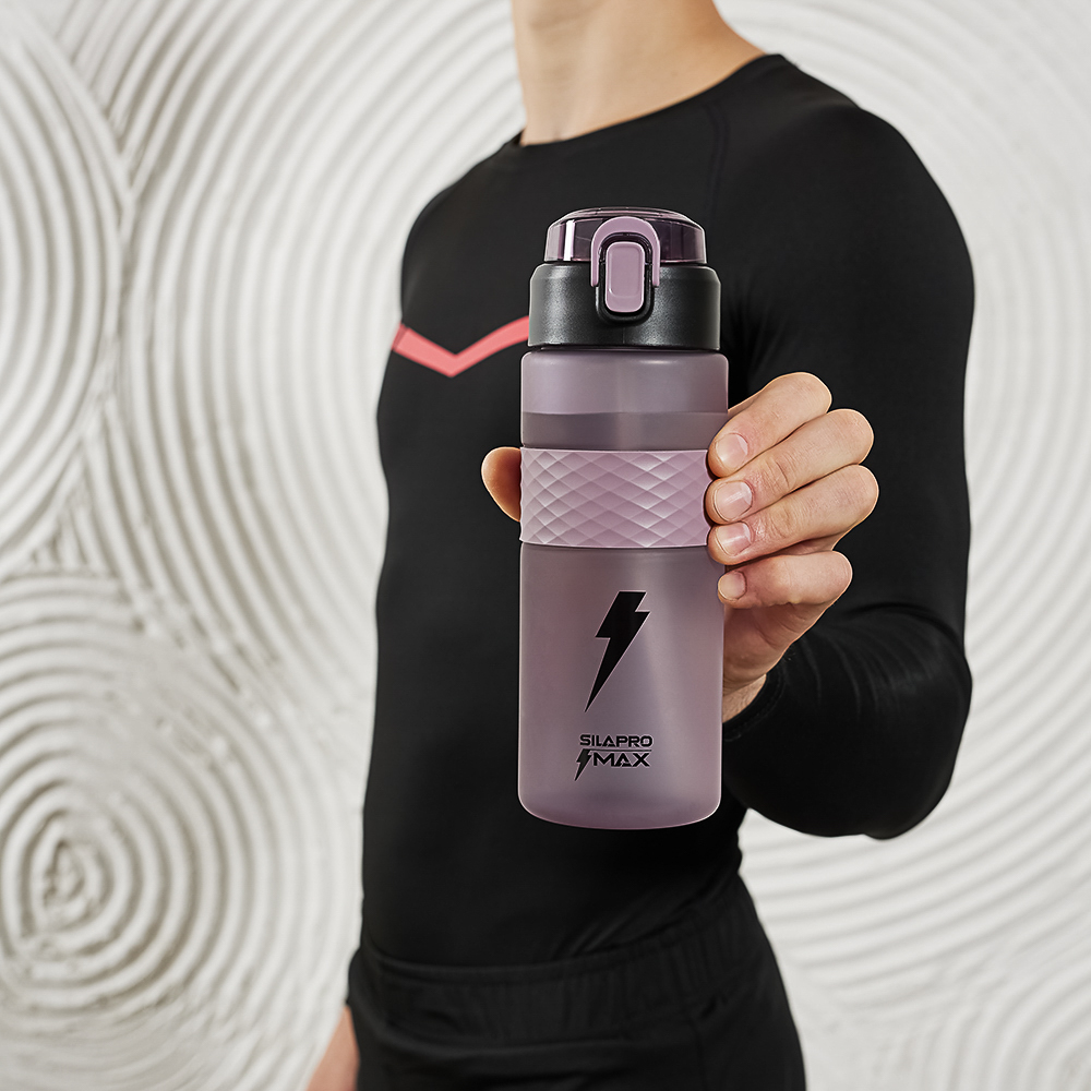SILAPRO MAX Бутылка спортивная с замком, ELDERBERRY, 700мл, PC, арт.№ 088-032