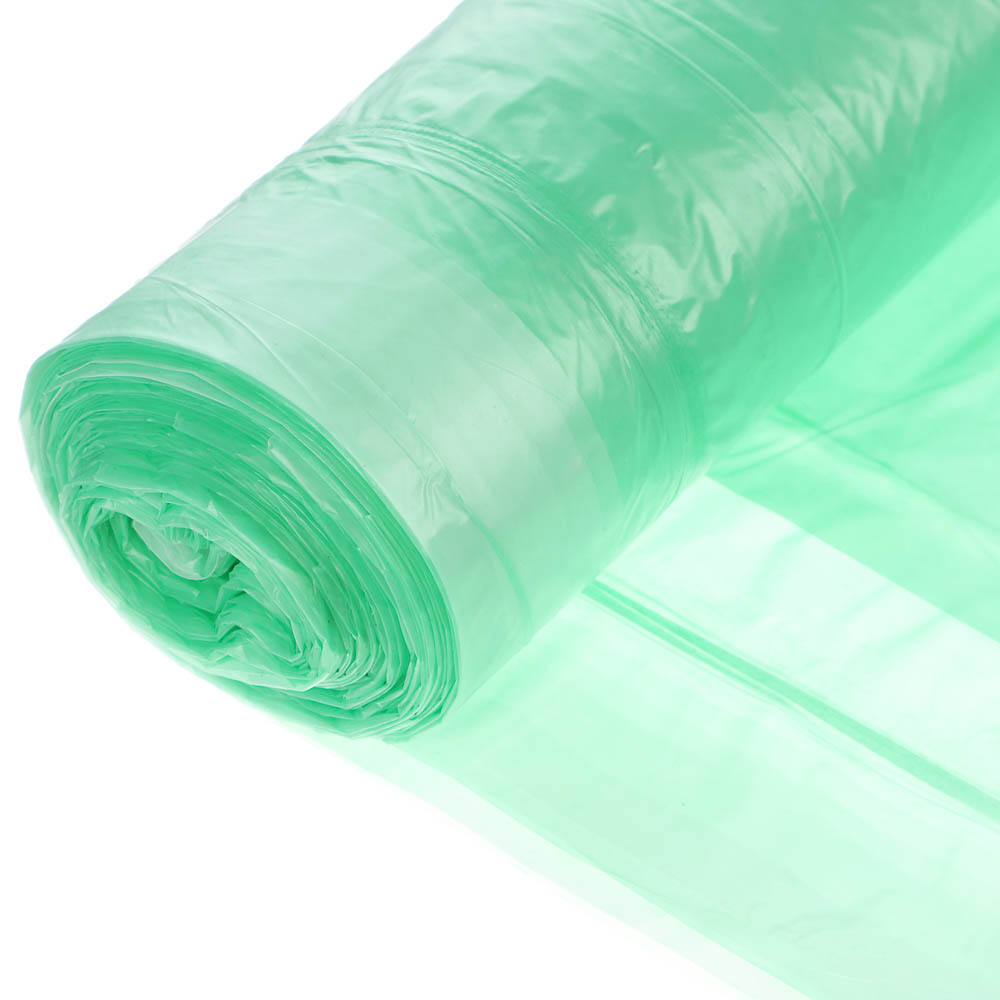 VETTA Мешки для мусора с завязками 35 л., 15 шт., стандарт, зелёные, рулон, арт.№ 449-046