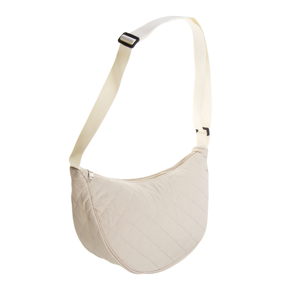 Сумка стеганая на молнии с длинным ремнем ЮL Фридом, 34x21x12 см, полиэстер, 2-3 цвета, арт.№ 337-221