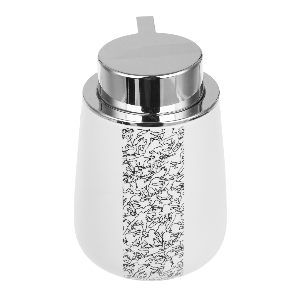 BY Русские Супергерои Дозатор для жидкого мыла, 330 мл, керамика, белый, арт.№ 463-438