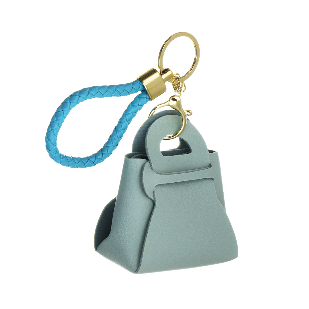 Подвеска брелок в виде сумочки тм ЮL , ПУ, металл, 9х7,5х4 см, 6 цветов, #6, арт.№ 334-139