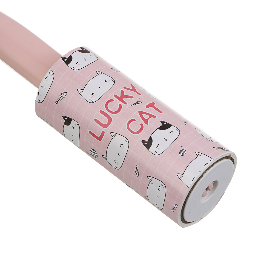 Ролик для чистки одежды тм VETTA с кошачьей лапкой + 2 сменных блока, 40 листов, пластик, арт.№ 454-014