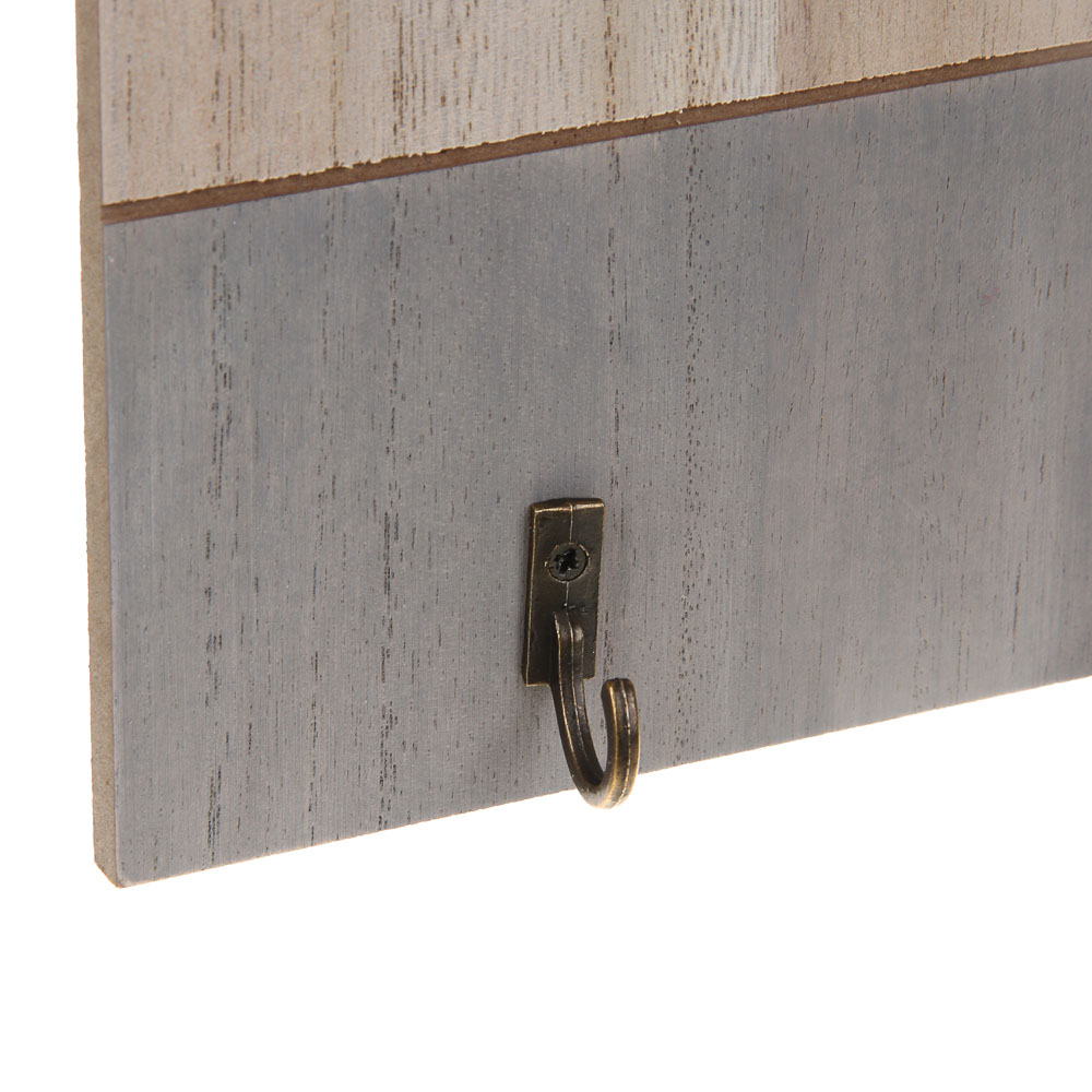 Ключница открытого типа на 2 крючка, 21,5x19,5x3 см, МДФ, 2 дизайна, арт.№ 510-015