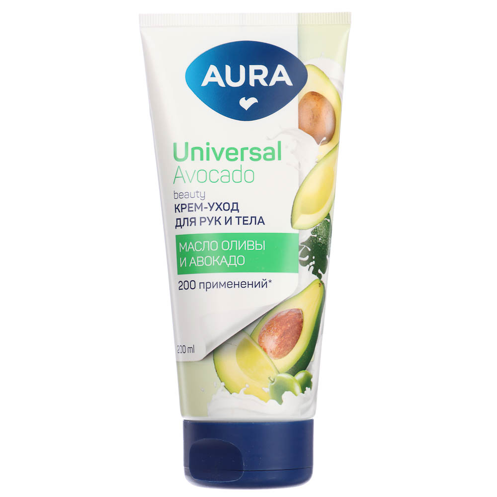 Крем-уход для рук и тела AURA универсальный, туба, 200мл, арт.№ 977-129