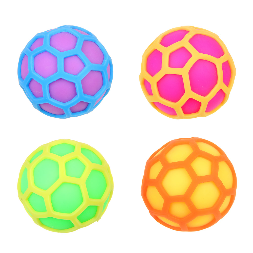 BY Игрушка антистресс мялка «Русские Супергерои», TPR, d=6,5см, 4 цвета, арт.№ 297-014