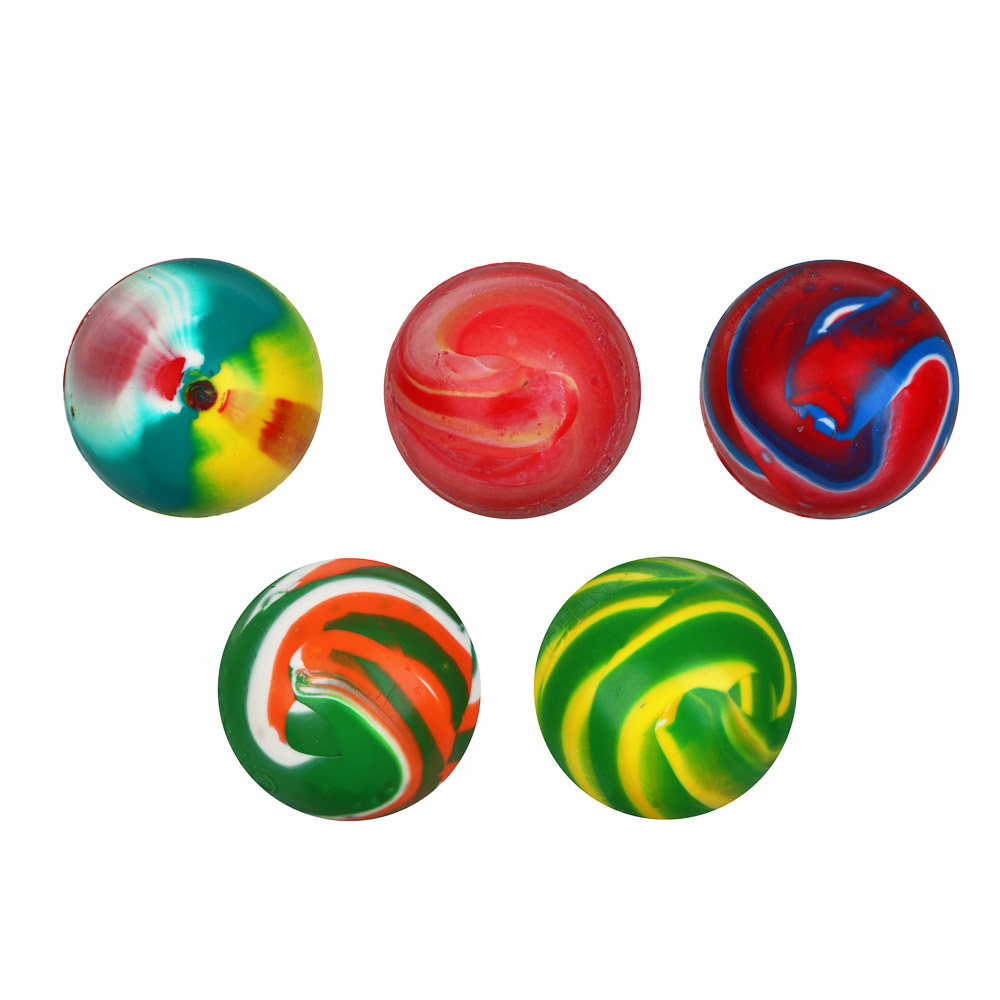 ИГРОЛЕНД Набор каучуковых мячиков "Прыгуны", d=2,5см, 5 штук, микс, арт.№ 295-252
