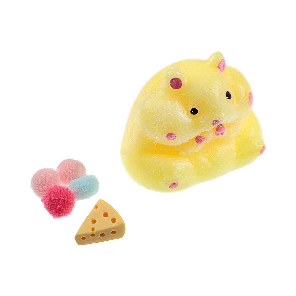 Игрушка Сквиш антистресс "Хомячок", TPR, 14х13х4см, 2 дизайна, арт.№ 297-142
